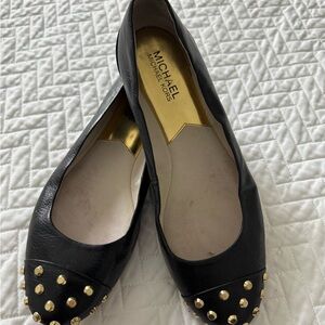 Michael Kors Black Studded Women's Flats